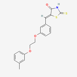 5-{3-[2-(3-methylphenoxy)ethoxy]benzylidene}-2-thioxo-1,3-thiazolidin-4-one