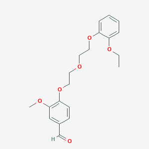 4-{2-[2-(2-ethoxyphenoxy)ethoxy]ethoxy}-3-methoxybenzaldehyde