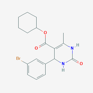 cyclohexyl 4-(3-bromophenyl)-6-methyl-2-oxo-1,2,3,4-tetrahydro-5-pyrimidinecarboxylate