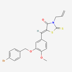 3-allyl-5-{3-[(4-bromobenzyl)oxy]-4-methoxybenzylidene}-2-thioxo-1,3-thiazolidin-4-one