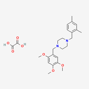 1-(2,4-dimethylbenzyl)-4-(2,4,5-trimethoxybenzyl)piperazine oxalate