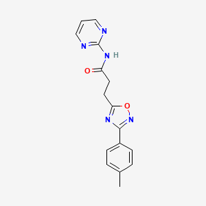 3-[3-(4-methylphenyl)-1,2,4-oxadiazol-5-yl]-N-2-pyrimidinylpropanamide