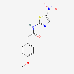 2-(4-methoxyphenyl)-N-(5-nitro-1,3-thiazol-2-yl)acetamide