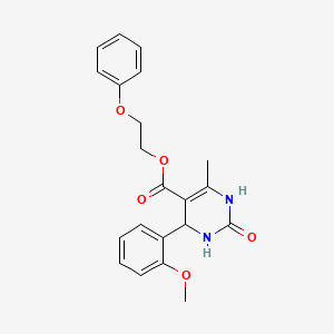 2-phenoxyethyl 4-(2-methoxyphenyl)-6-methyl-2-oxo-1,2,3,4-tetrahydro-5-pyrimidinecarboxylate