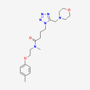 N-methyl-N-[2-(4-methylphenoxy)ethyl]-4-[5-(4-morpholinylmethyl)-1H-tetrazol-1-yl]butanamide