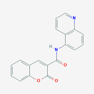 molecular formula C19H12N2O3 B5145145 2-oxo-N-(quinolin-5-yl)-2H-chromene-3-carboxamide CAS No. 301681-75-4
