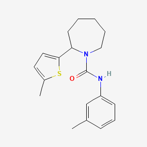molecular formula C19H24N2OS B5145172 N-(3-methylphenyl)-2-(5-methylthiophen-2-yl)azepane-1-carboxamide 