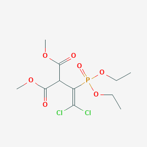 molecular formula C11H17Cl2O7P B5145216 dimethyl 2-[2,2-dichloro-1-(diethoxyphosphoryl)vinyl]malonate CAS No. 5865-76-9