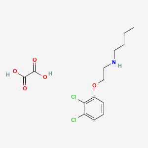 molecular formula C14H19Cl2NO5 B5145860 N-[2-(2,3-dichlorophenoxy)ethyl]butan-1-amine;oxalic acid 