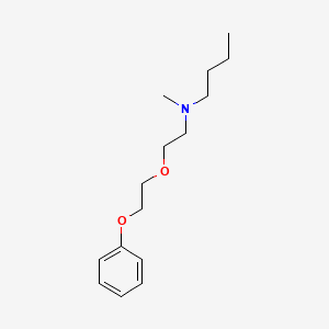 molecular formula C15H25NO2 B5145895 N-methyl-N-[2-(2-phenoxyethoxy)ethyl]butan-1-amine 