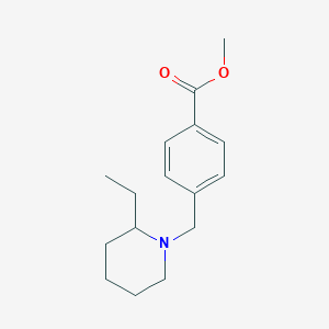 molecular formula C16H23NO2 B5145906 Methyl 4-[(2-ethylpiperidin-1-yl)methyl]benzoate 