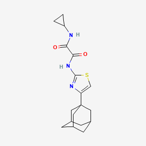 molecular formula C18H23N3O2S B5145970 N-(4-Adamantan-1-yl-thiazol-2-yl)-N'-cyclopropyl-oxalamide 