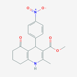 molecular formula C18H18N2O5 B5146001 Methyl 2-methyl-4-(4-nitrophenyl)-5-oxo-1,4,5,6,7,8-hexahydroquinoline-3-carboxylate 