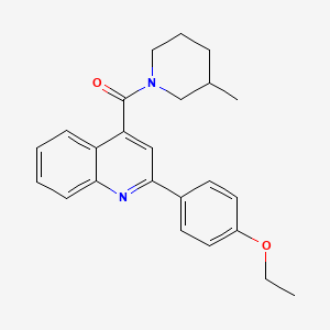 molecular formula C24H26N2O2 B5146175 [2-(4-Ethoxyphenyl)quinolin-4-yl](3-methylpiperidin-1-yl)methanone 