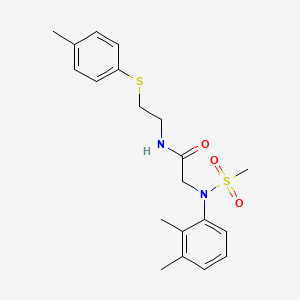 molecular formula C20H26N2O3S2 B5146201 N~2~-(2,3-dimethylphenyl)-N-{2-[(4-methylphenyl)sulfanyl]ethyl}-N~2~-(methylsulfonyl)glycinamide 