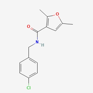 molecular formula C14H14ClNO2 B5146208 N-(4-chlorobenzyl)-2,5-dimethyl-3-furamide 