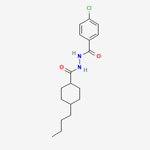 molecular formula C18H25ClN2O2 B5146244 N'-(4-butylcyclohexanecarbonyl)-4-chlorobenzohydrazide 