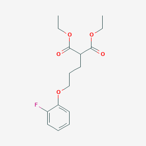 molecular formula C16H21FO5 B5146425 Diethyl 2-[3-(2-fluorophenoxy)propyl]propanedioate 