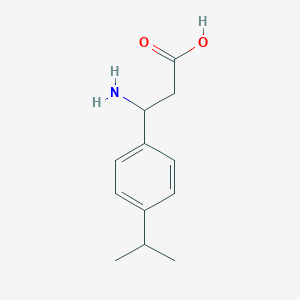 molecular formula C12H17NO2 B051466 3-Amino-3-(4-isopropylphenyl)propionic acid CAS No. 117391-53-4