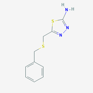 5-Benzylsulfanylmethyl-[1,3,4]thiadiazol-2-ylamine