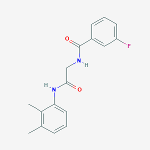 molecular formula C17H17FN2O2 B5146785 N-{2-[(2,3-dimethylphenyl)amino]-2-oxoethyl}-3-fluorobenzamide 