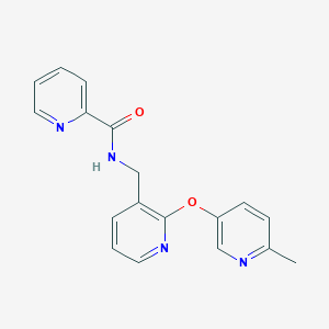 molecular formula C18H16N4O2 B5146884 N-[[2-(6-methylpyridin-3-yl)oxypyridin-3-yl]methyl]pyridine-2-carboxamide 