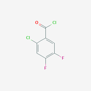 molecular formula C7H2Cl2F2O B051469 2-氯-4,5-二氟苯甲酰氯 CAS No. 121872-95-5