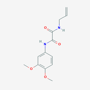 molecular formula C13H16N2O4 B5146907 N'-(3,4-dimethoxyphenyl)-N-prop-2-enyloxamide 