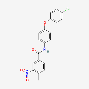 N-[4-(4-chlorophenoxy)phenyl]-4-methyl-3-nitrobenzamide