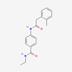 N-ethyl-4-{[(2-methylphenyl)acetyl]amino}benzamide