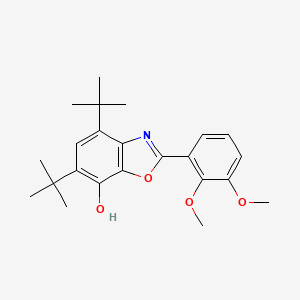 4,6-di-tert-butyl-2-(2,3-dimethoxyphenyl)-1,3-benzoxazol-7-ol