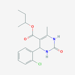 molecular formula C16H19ClN2O3 B5147152 Butan-2-yl 4-(2-chlorophenyl)-6-methyl-2-oxo-1,2,3,4-tetrahydropyrimidine-5-carboxylate 