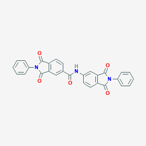 molecular formula C29H17N3O5 B514735 N-(1,3-dioxo-2-phenylisoindol-5-yl)-1,3-dioxo-2-phenylisoindole-5-carboxamide 