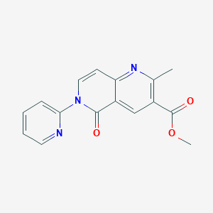 molecular formula C16H13N3O3 B5147369 Methyl 2-methyl-5-oxo-6-(pyridin-2-yl)-5,6-dihydro-1,6-naphthyridine-3-carboxylate 
