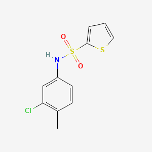 molecular formula C11H10ClNO2S2 B5147553 N-(3-chloro-4-methylphenyl)thiophene-2-sulfonamide 