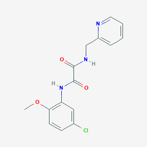 molecular formula C15H14ClN3O3 B5147592 N-(5-chloro-2-methoxyphenyl)-N'-(pyridin-2-ylmethyl)ethanediamide 
