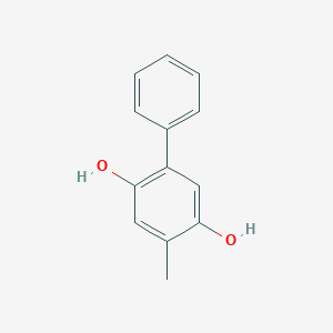 molecular formula C13H12O2 B051476 4-Methylbiphenyl-2,5-diol CAS No. 123830-00-2