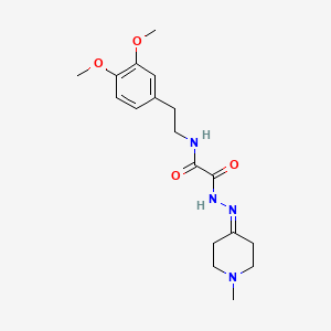 molecular formula C18H26N4O4 B5147675 N-[2-(3,4-DIMETHOXYPHENYL)ETHYL]-1-[N'-(1-METHYLPIPERIDIN-4-YLIDENE)HYDRAZINECARBONYL]FORMAMIDE 