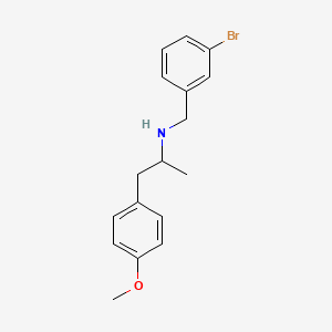 molecular formula C17H20BrNO B5147714 N-[(3-bromophenyl)methyl]-1-(4-methoxyphenyl)propan-2-amine 