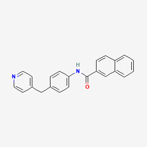 molecular formula C23H18N2O B5148230 N~2~-[4-(4-PYRIDYLMETHYL)PHENYL]-2-NAPHTHAMIDE 