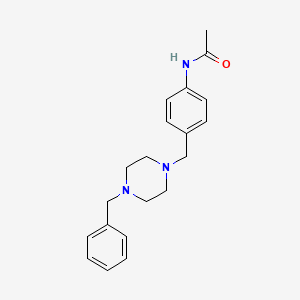 molecular formula C20H25N3O B5148351 N-[4-[(4-benzylpiperazin-1-yl)methyl]phenyl]acetamide 