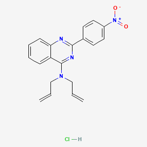 molecular formula C20H19ClN4O2 B5148364 N,N-diallyl-2-(4-nitrophenyl)-4-quinazolinamine hydrochloride 
