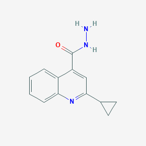 molecular formula C13H13N3O B051484 2-环丙基喹啉-4-甲酰肼 CAS No. 119778-68-6