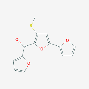 Furan-2-yl-[5-(furan-2-yl)-3-methylsulfanylfuran-2-yl]methanone