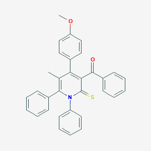 [4-(4-Methoxyphenyl)-5-methyl-1,6-diphenyl-2-thioxo-1,2-dihydro-3-pyridinyl](phenyl)methanone
