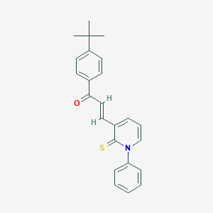 1-(4-Tert-butylphenyl)-3-(1-phenyl-2-thioxo-1,2-dihydro-3-pyridinyl)-2-propen-1-one