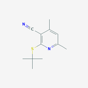 2-(Tert-butylsulfanyl)-4,6-dimethylnicotinonitrile