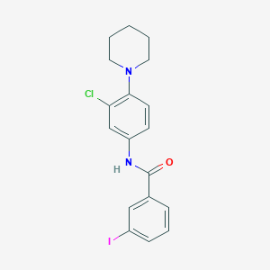 molecular formula C18H18ClIN2O B5148679 N-(3-chloro-4-piperidin-1-ylphenyl)-3-iodobenzamide 