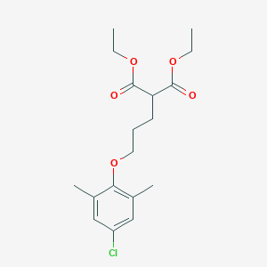 molecular formula C18H25ClO5 B5148736 Diethyl 2-[3-(4-chloro-2,6-dimethylphenoxy)propyl]propanedioate 