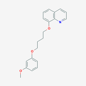 molecular formula C20H21NO3 B5148790 8-[4-(3-methoxyphenoxy)butoxy]quinoline 